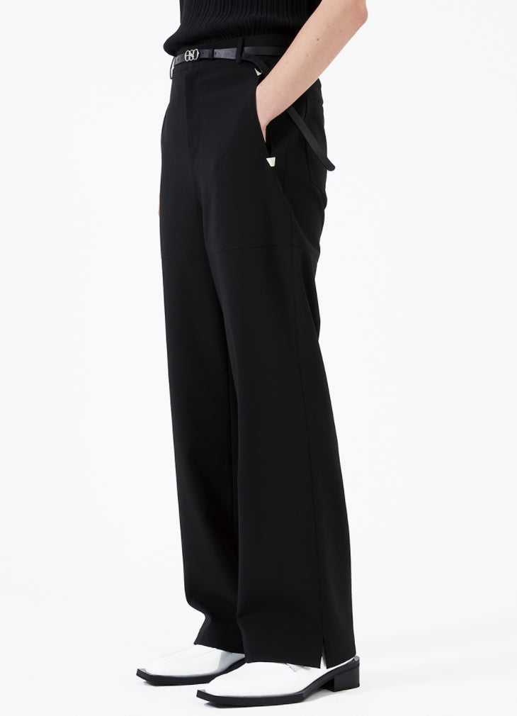 イーエスシースタジオ(ESC STUDIO) Stud slacks (black)