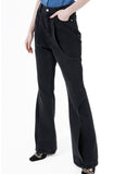 イーエスシースタジオ(ESC STUDIO) WOMAN Line boots cut denim pants (black)
