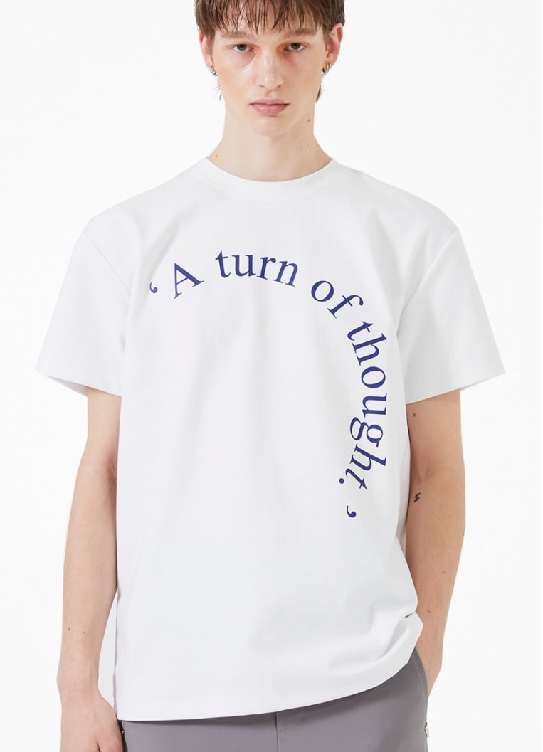 イーエスシースタジオ(ESC STUDIO)   Lettering short sleeves (white)