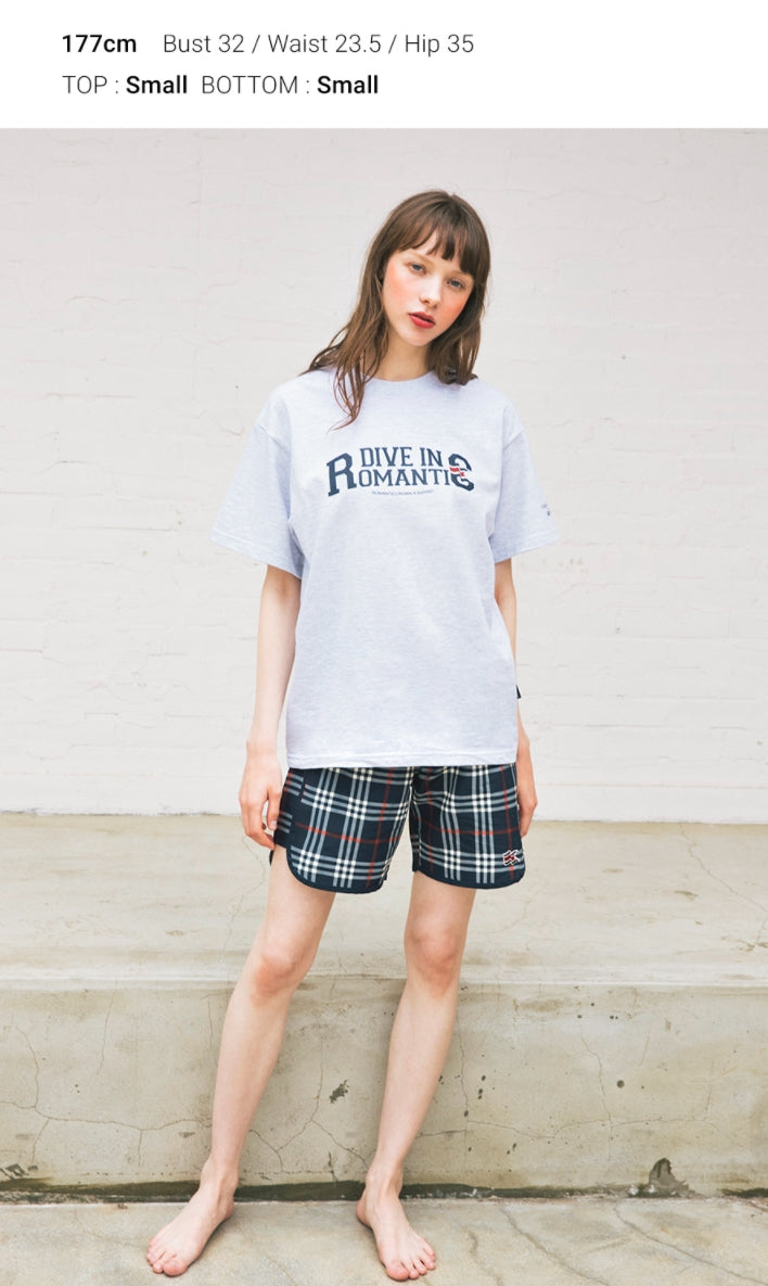 ロマンティッククラウン(ROMANTIC CROWN) [BARREL X RMTC]LOGO TEE_WHITE MELANGE