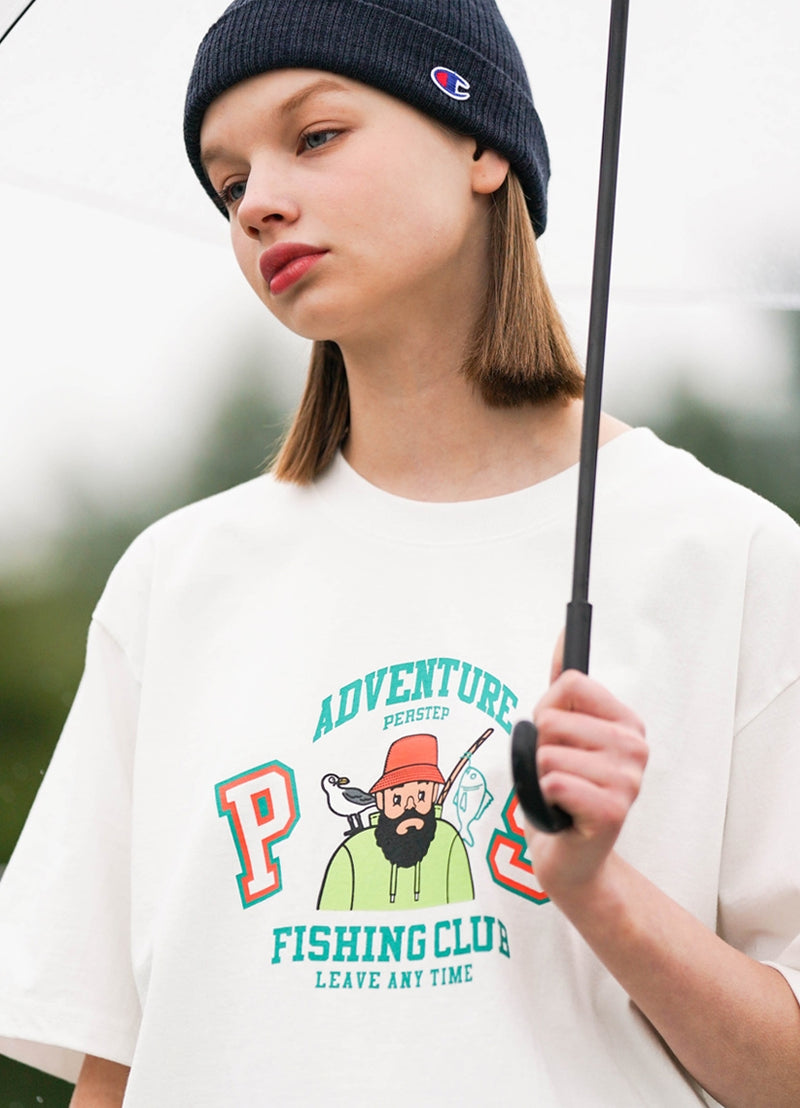 パーステップ(PERSTEP)  FISHER T-SHIRT IVORY JUST4425