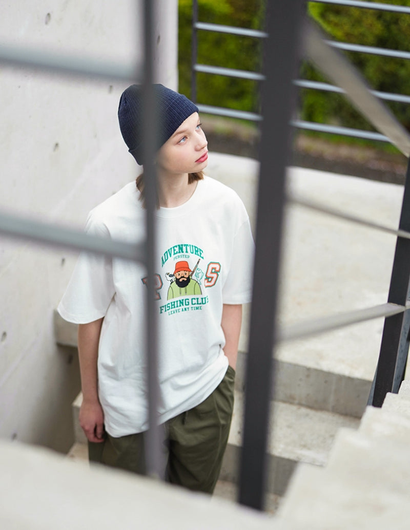 パーステップ(PERSTEP)  FISHER T-SHIRT IVORY JUST4425