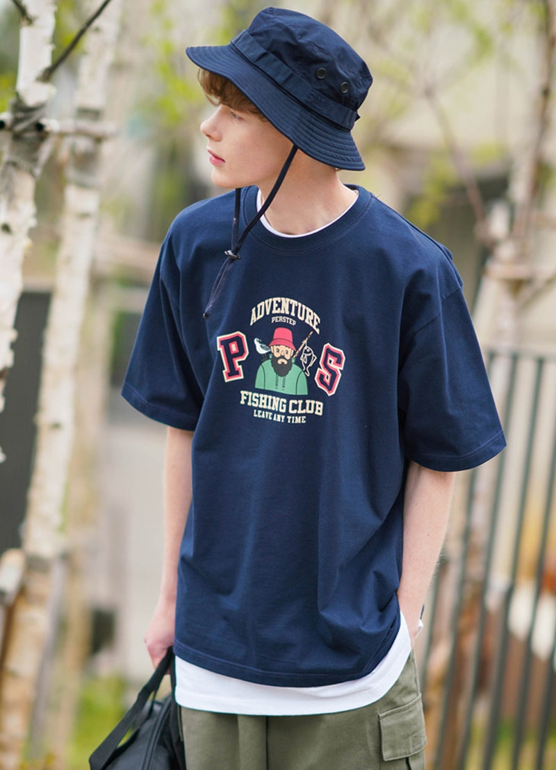 パーステップ(PERSTEP)  FISHER T-SHIRT NAVY JUST4425