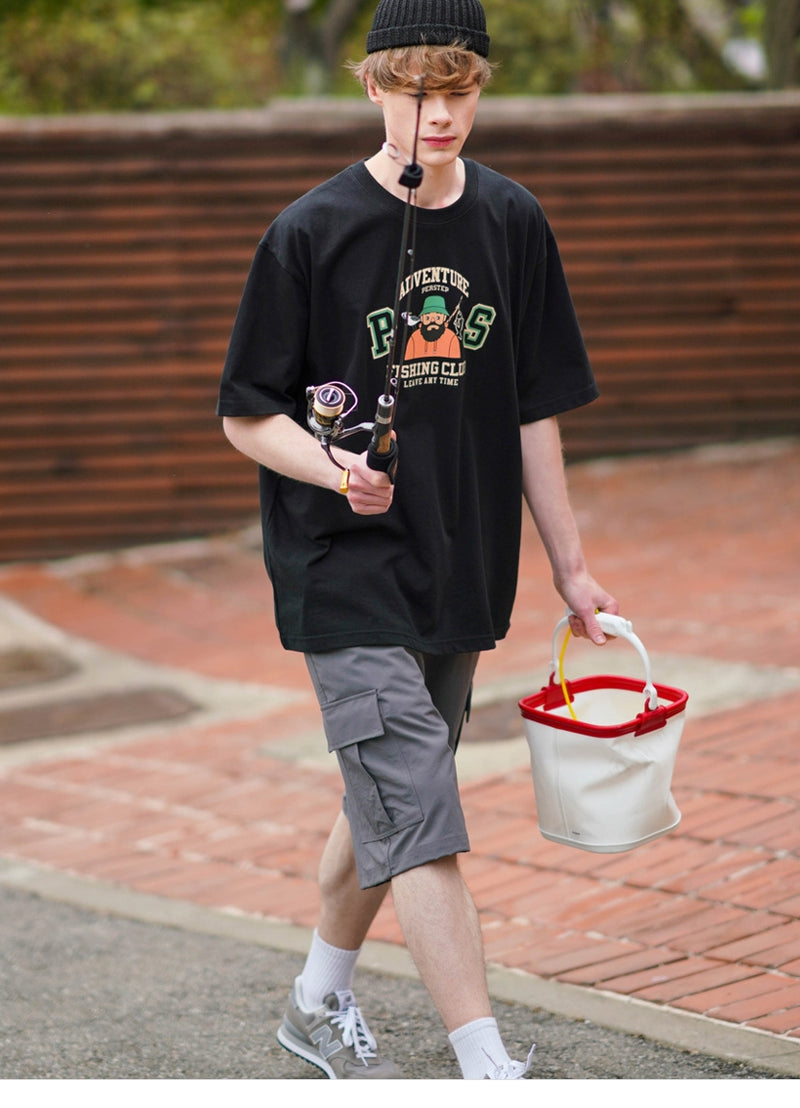 パーステップ(PERSTEP)  FISHER T-SHIRT BLACK JUST4425