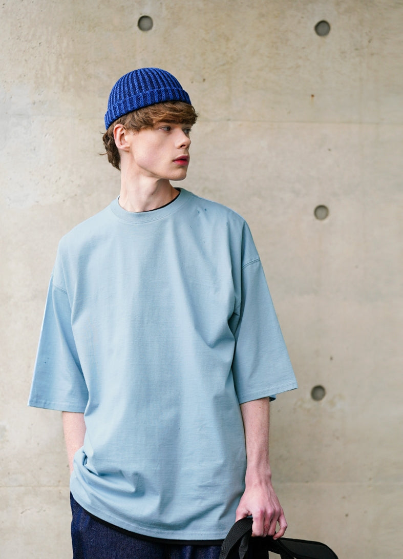 パーステップ(PERSTEP)  RENDER T-SHIRT BLUE GRAY JUST4417