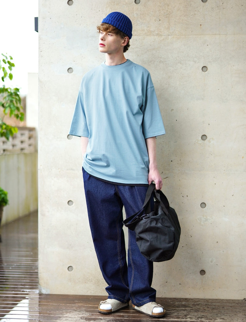 パーステップ(PERSTEP)  RENDER T-SHIRT BLUE GRAY JUST4417