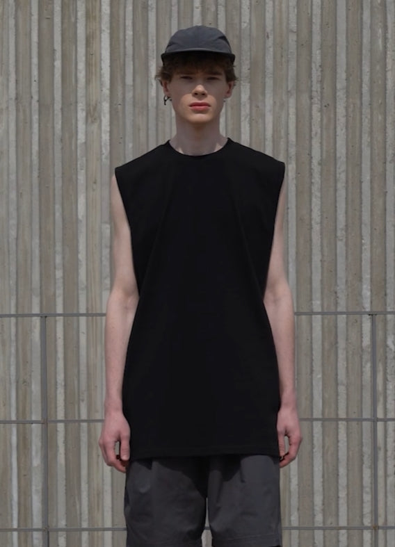 パーステップ(PERSTEP) SUPPORT SLEEVELESS BLACK BJST4422