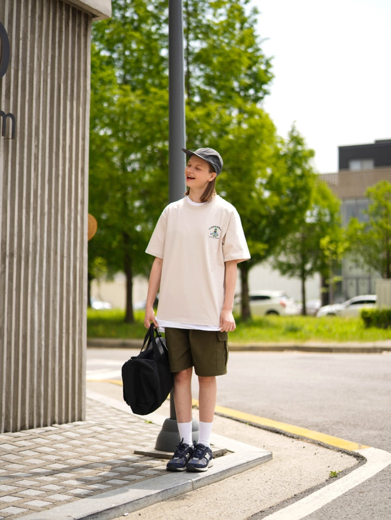 パーステップ(PERSTEP) BIG FISH T-SHIRT LIGHT BEIGE DEST4432