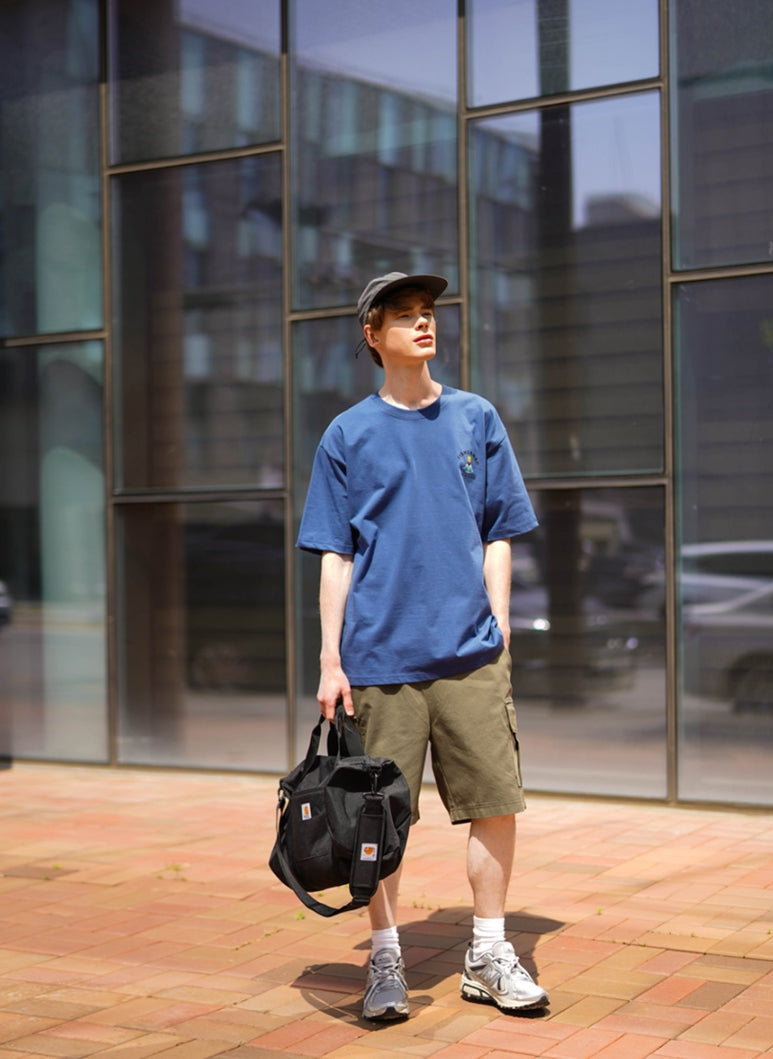 パーステップ(PERSTEP) BIG FISH T-SHIRT DARK BLUE DEST4432