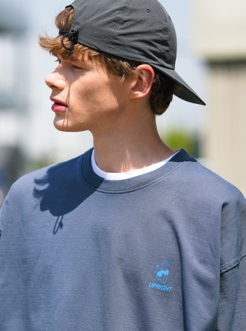 パーステップ(PERSTEP) UP RIGHT T-SHIRT DARK GRAY SMST4437