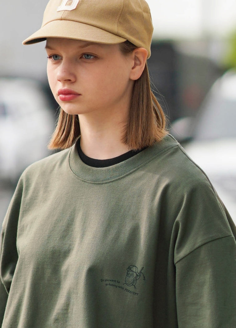 パーステップ(PERSTEP) ANGLER T-SHIRT KHAKI BJST4433