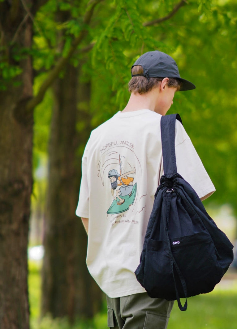 パーステップ(PERSTEP) ANGLER T-SHIRT LIGHT BEIGE BJST4433