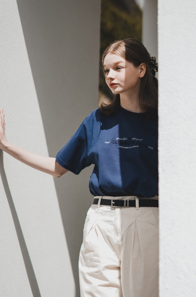 ダブルユーブイプロジェクト(WV PROJECT)  CLASSICAL SHORT SLEEVE NAVY MJST7507