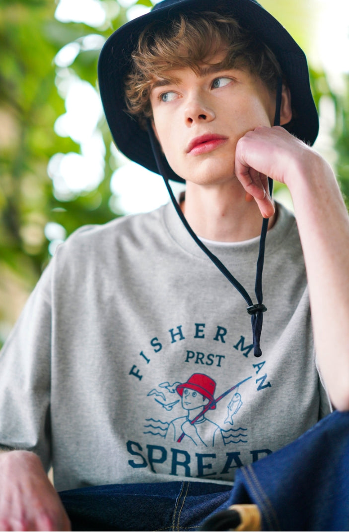 パーステップ(PERSTEP) SPREAD T-SHIRT GREY JUST4430