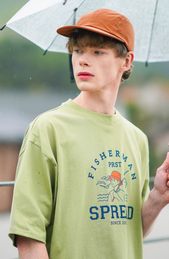 パーステップ(PERSTEP) SPREAD T-SHIRT OLIVE JUST4430