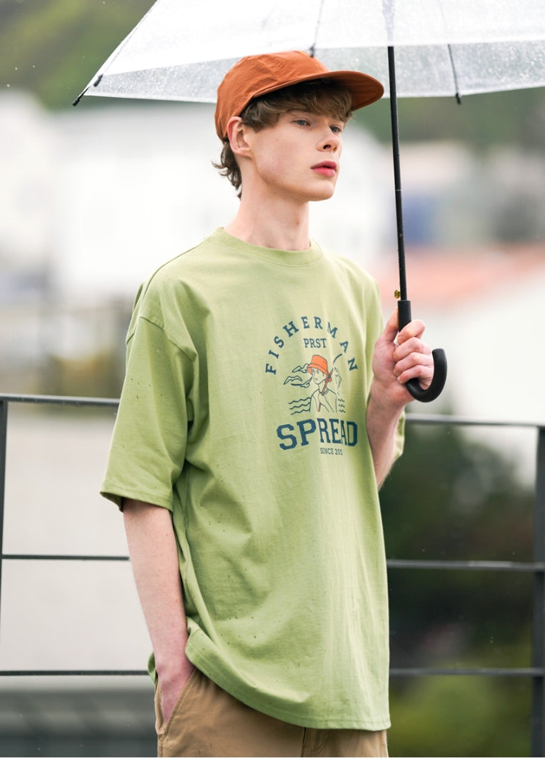 パーステップ(PERSTEP) SPREAD T-SHIRT OLIVE JUST4430