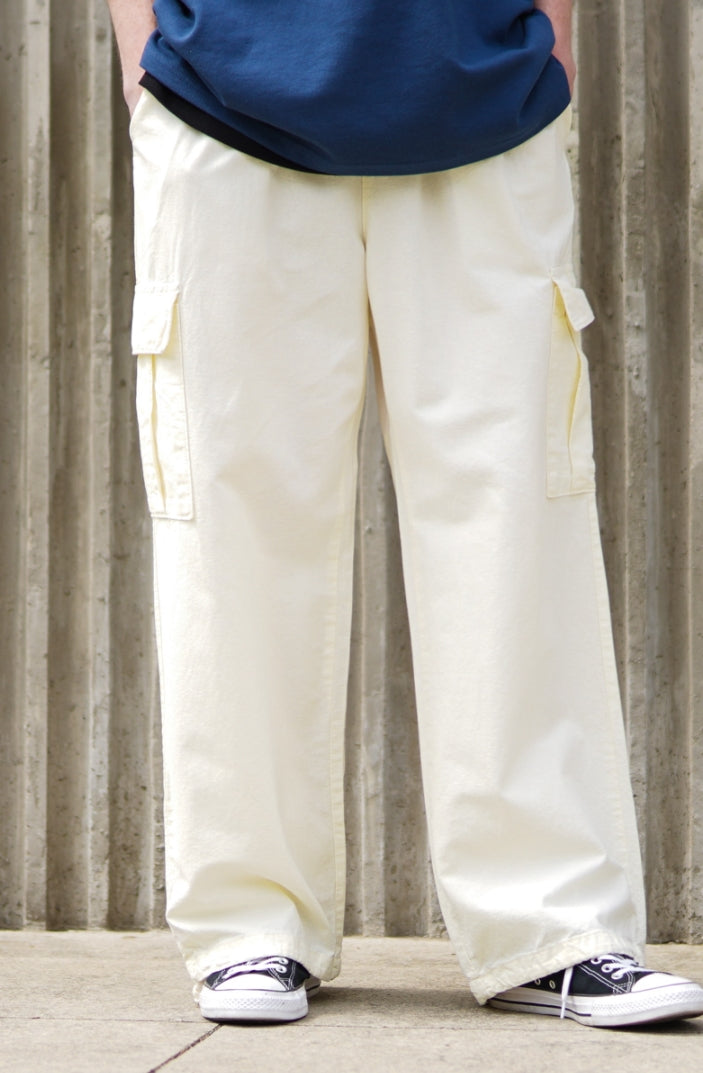 パーステップ(PERSTEP) ADE LINEN CARGO PANTS IVORY DELP4428
