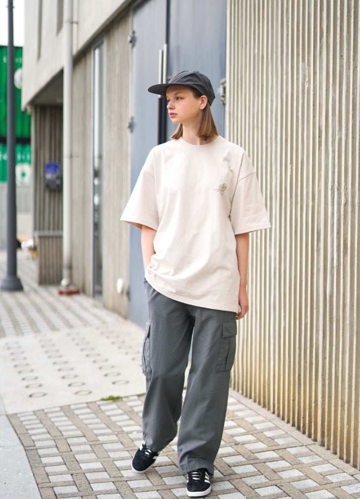 パーステップ(PERSTEP) ADE LINEN CARGO PANTS GREY DELP4428