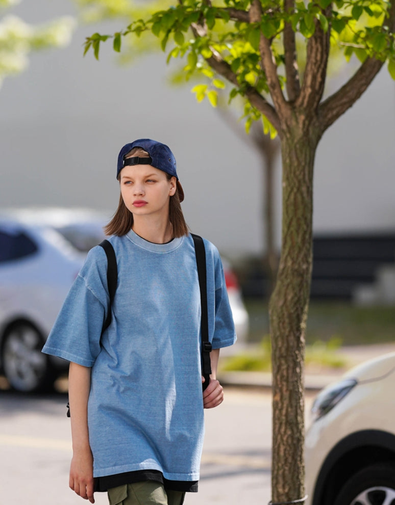 パーステップ(PERSTEP) PAINT COOLING PIGMENT T-SHIRT BLUE SMST4431