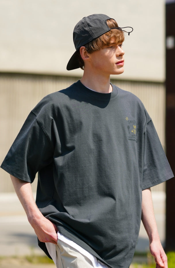 パーステップ(PERSTEP) HOTPLE T-SHIRT CHARCOAL SMST4436