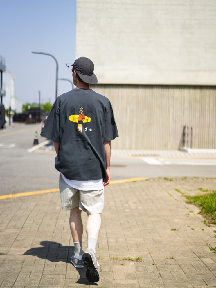 パーステップ(PERSTEP) HOTPLE T-SHIRT CHARCOAL SMST4436