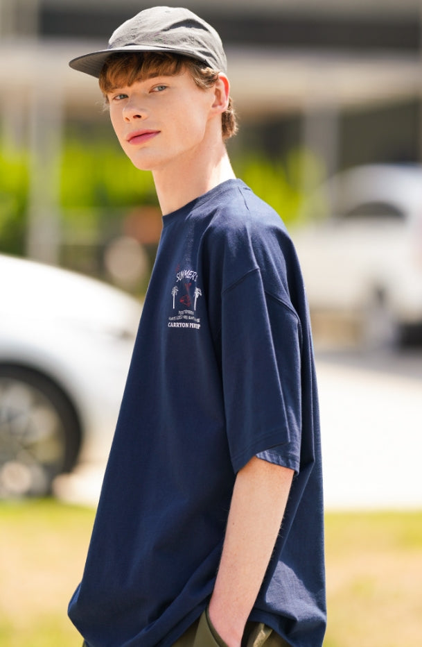 パーステップ(PERSTEP) HOTPLE T-SHIRT NAVY SMST4436