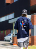 パーステップ(PERSTEP) HOTPLE T-SHIRT NAVY SMST4436