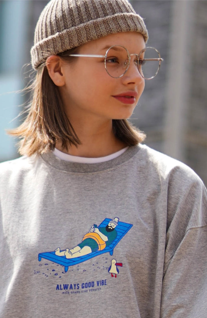 パーステップ(PERSTEP) QUICK FISHING T-SHIRT GRAY SMST4435