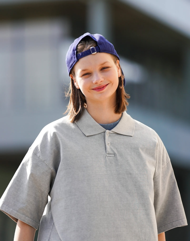 パーステップ(PERSTEP) BROADEN COLLAR T-SHIRT GRAY SMST4416