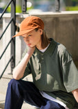 パーステップ(PERSTEP) BROADEN COLLAR T-SHIRT KHAKI SMST4416