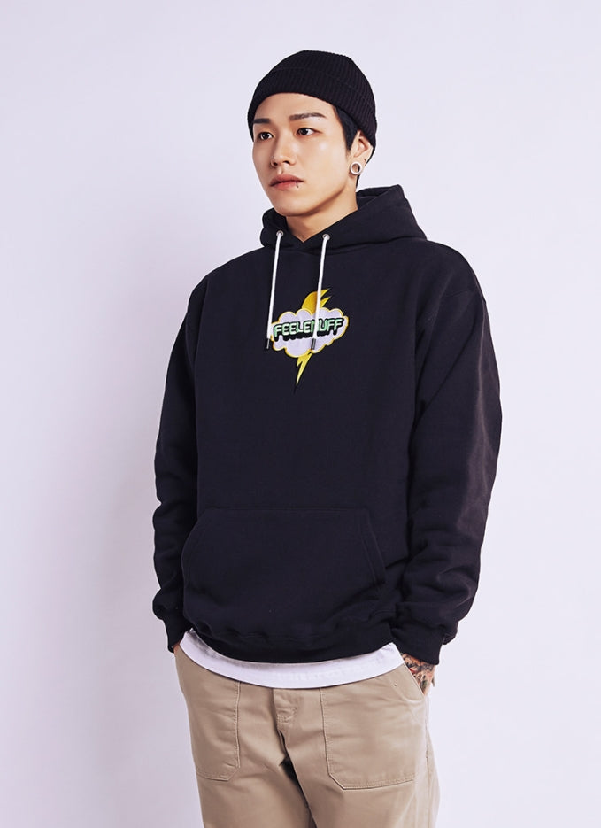 FEEL ENUFF (フィールイナフ)  CLOUD THUNDER HOODIE BLACK