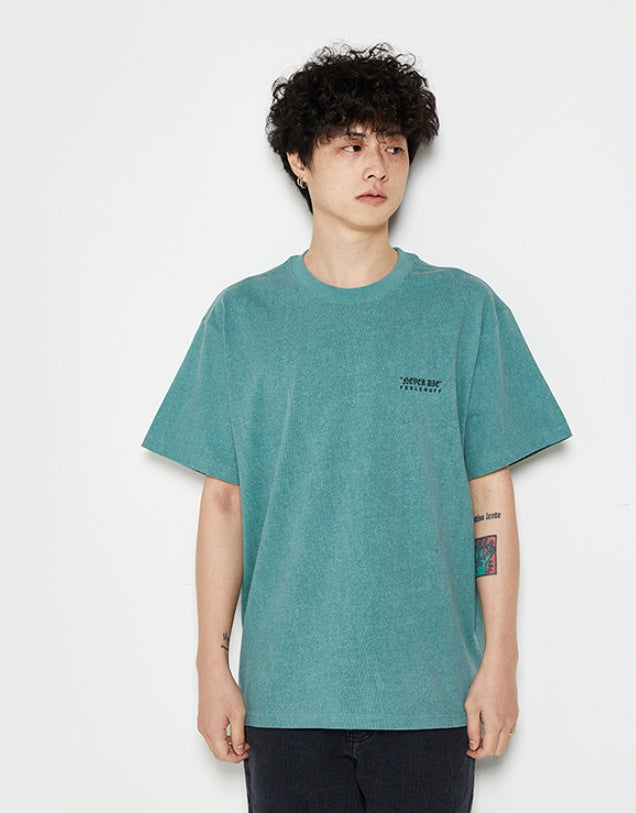 FEEL ENUFF (フィールイナフ)  REWORK NEVER DIE PIGMENT TEE / GREEN
