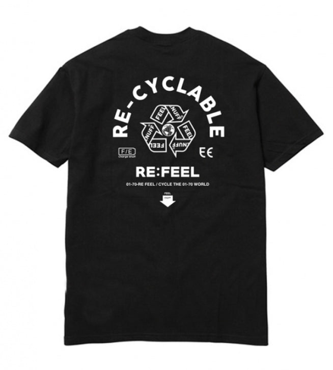 FEEL ENUFF (フィールイナフ)  RE-FEEL TEE / BLACK