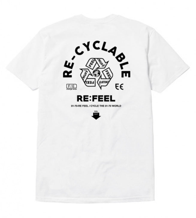 FEEL ENUFF (フィールイナフ)  RE-FEEL TEE / WHITE