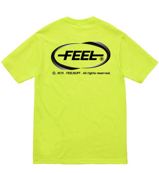 FEEL ENUFF (フィールイナフ)  CIRCLE LOGO TEE / NEON