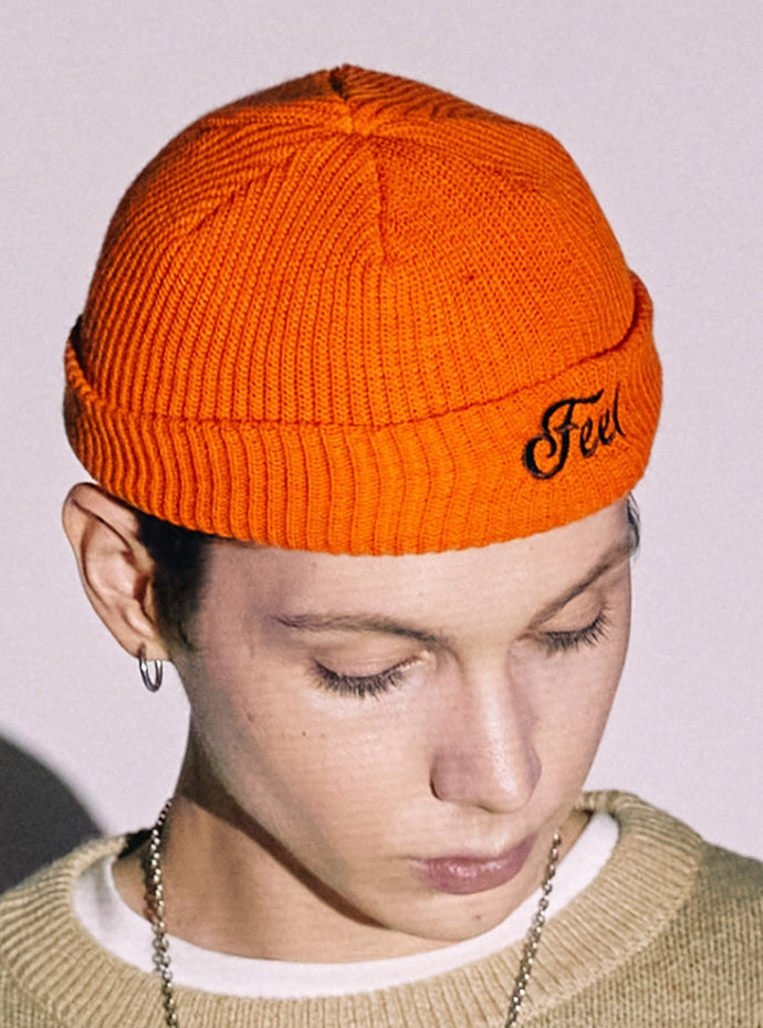 FEEL ENUFF (フィールイナフ)   LOGO BEANIE / ORANGE