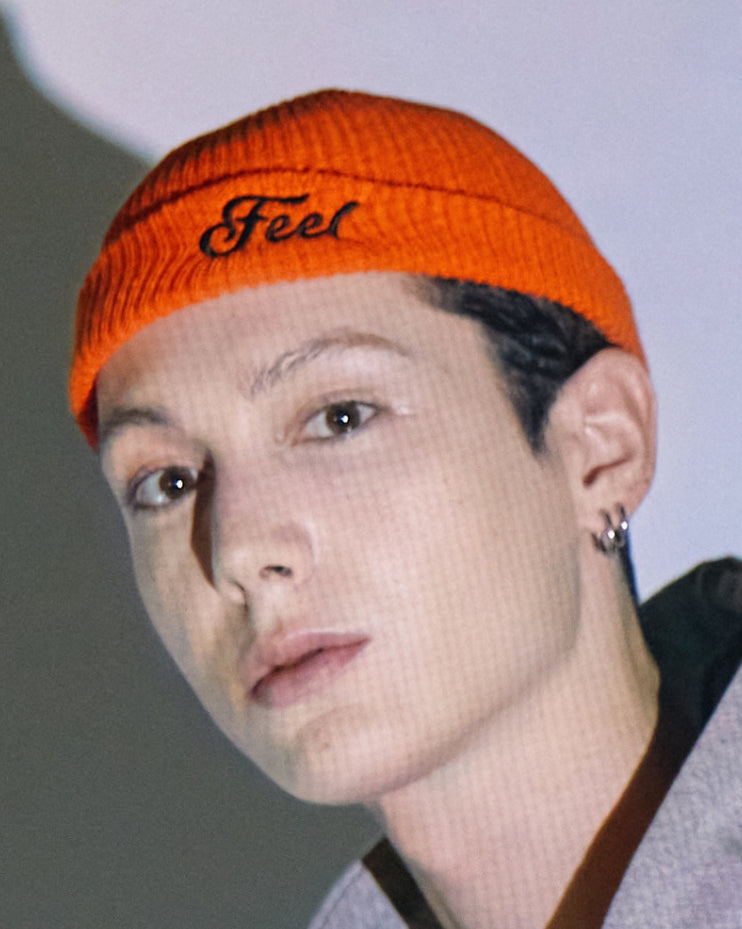 FEEL ENUFF (フィールイナフ)   LOGO BEANIE / ORANGE