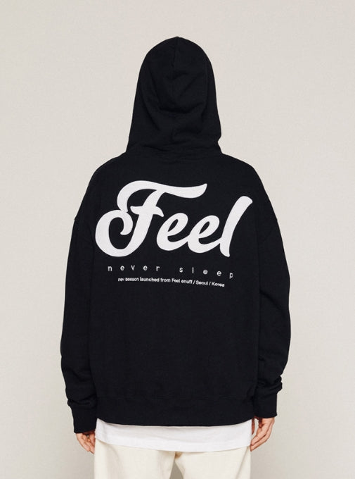 FEEL ENUFF (フィールイナフ)  LOGO HOODIE / BLACK