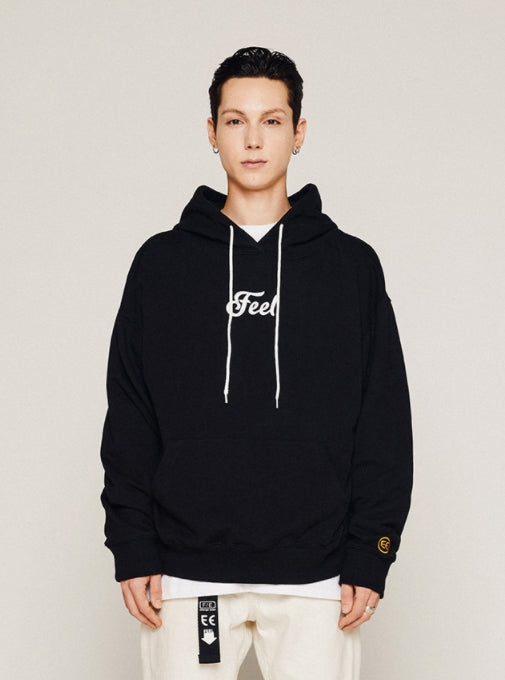 FEEL ENUFF (フィールイナフ)  LOGO HOODIE / BLACK