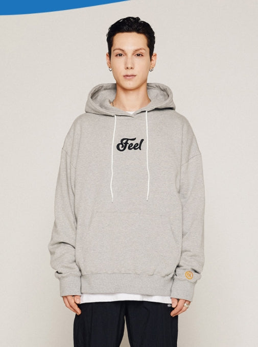 FEEL ENUFF (フィールイナフ)  LOGO HOODIE / GRAY
