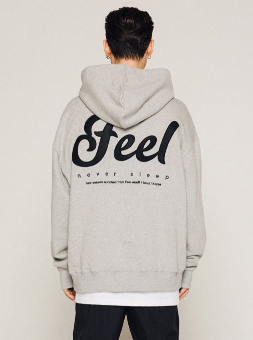 FEEL ENUFF (フィールイナフ)  LOGO HOODIE / GRAY