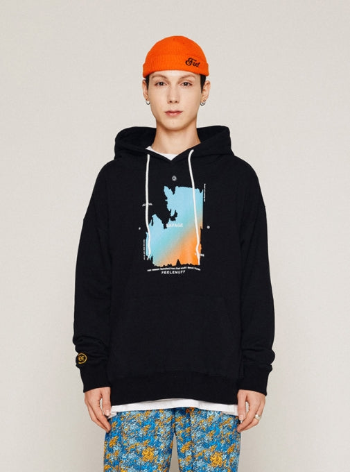 FEEL ENUFF (フィールイナフ)  LSAVAGE HOODIE / BLACK