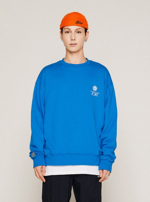 FEEL ENUFF (フィールイナフ)  FLAME CREWNECK / BLUE