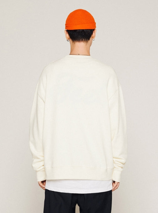 FEEL ENUFF (フィールイナフ) DAISY CAT CREWNECK / CREAM