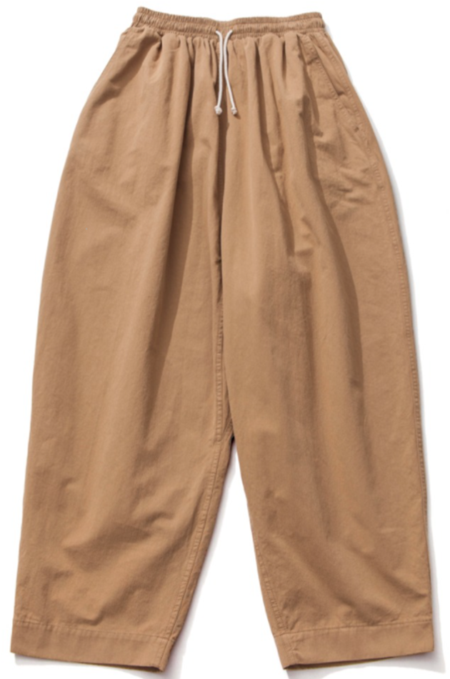 Q CUMBERS (キューカンバース)　Wide Wide Harem Pants - Khaki Beige