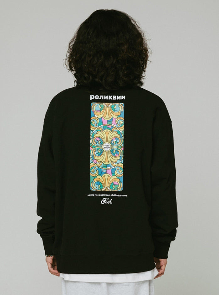 FEEL ENUFF (フィールイナフ)  Relic Crewneck / BLACK