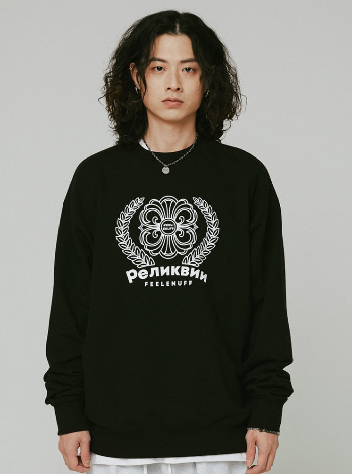 FEEL ENUFF (フィールイナフ)  Relic Crewneck / BLACK