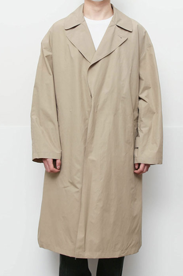 Q CUMBERS (キューカンバース)　Packable Windbreaker Coat - Stone Beige