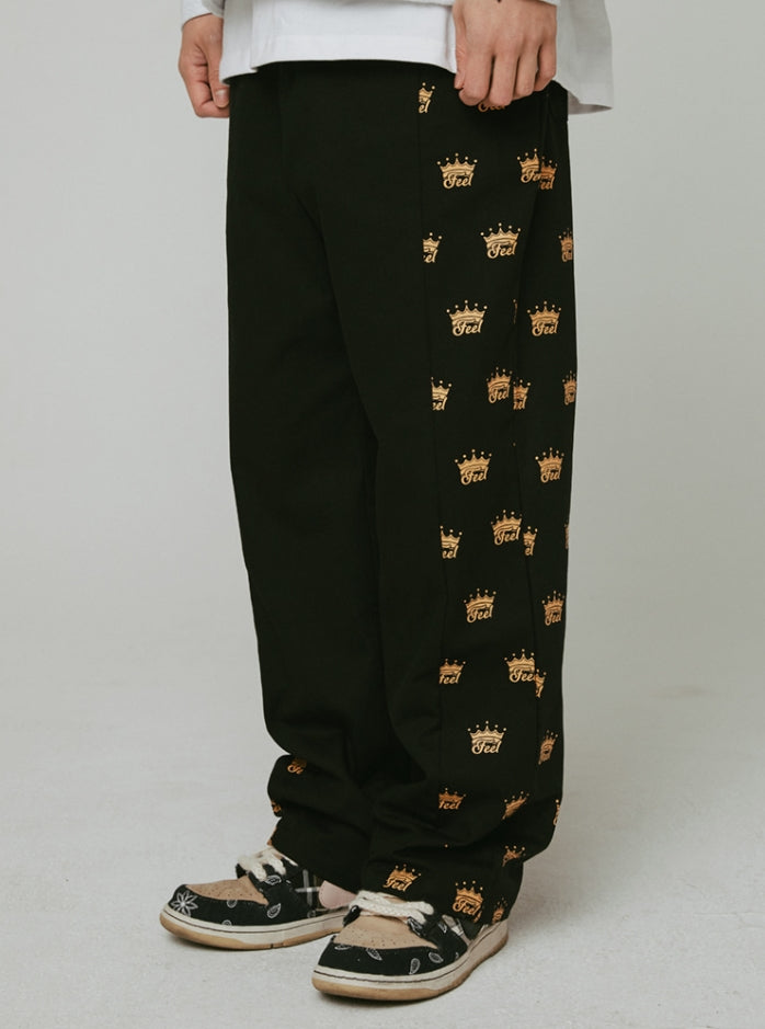 FEEL ENUFF (フィールイナフ)  Crown Work Pants / BLACK