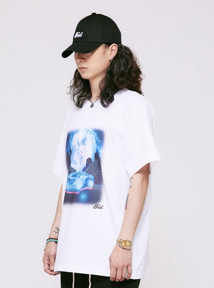 FEEL ENUFF (フィールイナフ)  FUTURE CAR TEE / WHITE